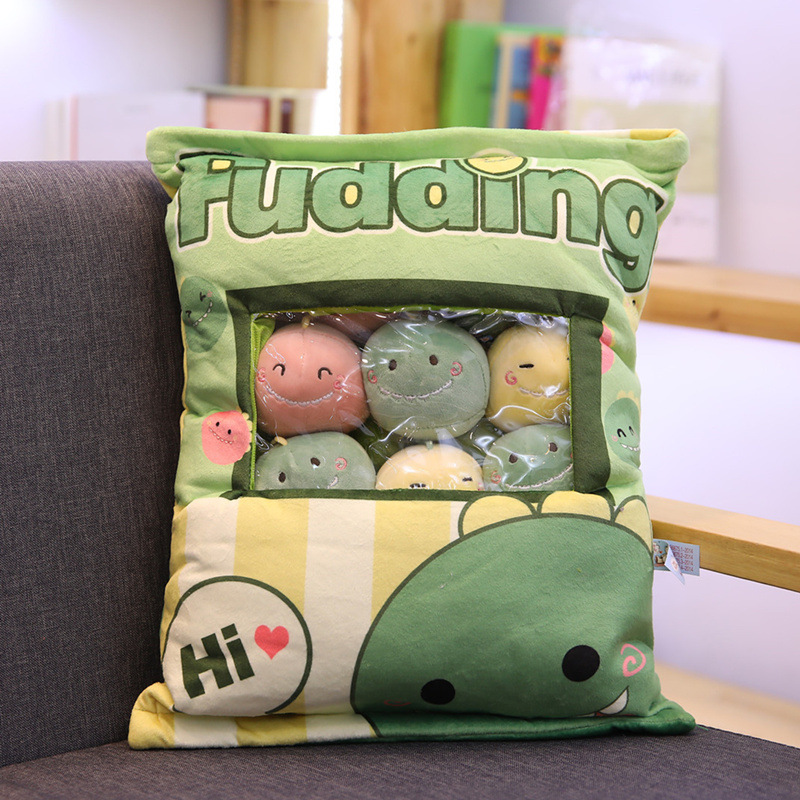 Happy Crunch cuddly pillow